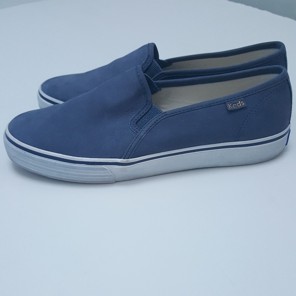 Keds leather slip ons